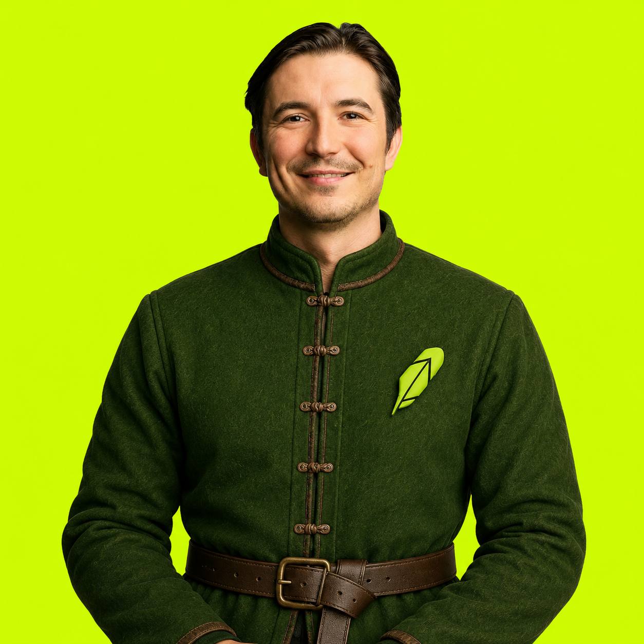 The founder of the order in the Green Fit